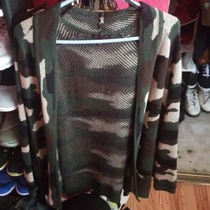 Camo cardigan